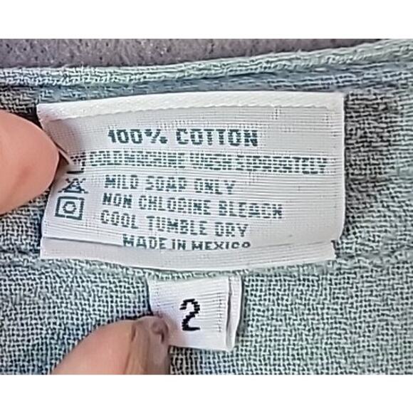 NWT Oh My Gauze Green Boho Set – Casual Cotton Top & Cropped Pants – Sizes 2 & 3 - Picture 6 of 12